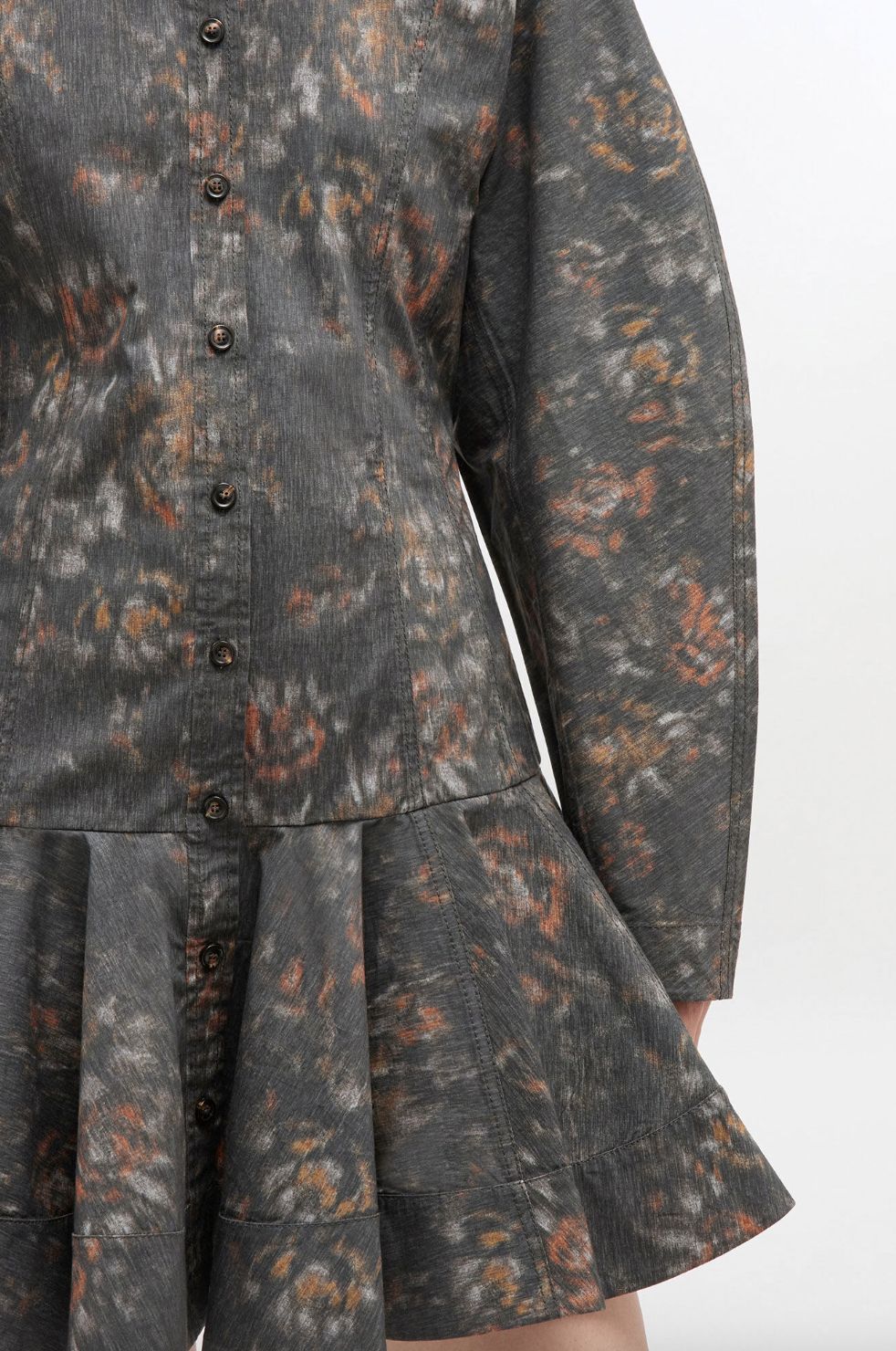 Ganni Floral Shirt Dress