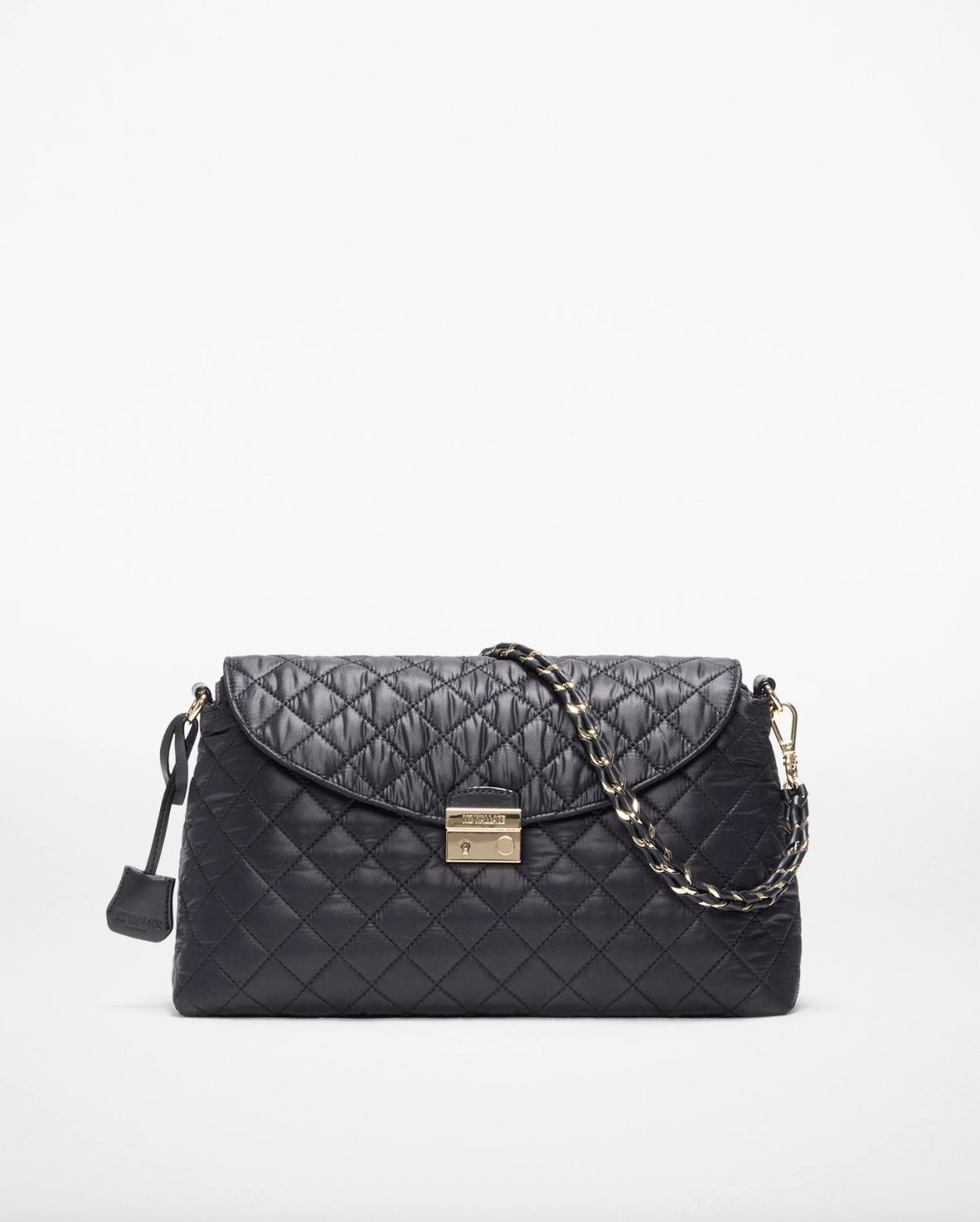 MZ Wallace Crosby Lock Shoulder Bag in Black