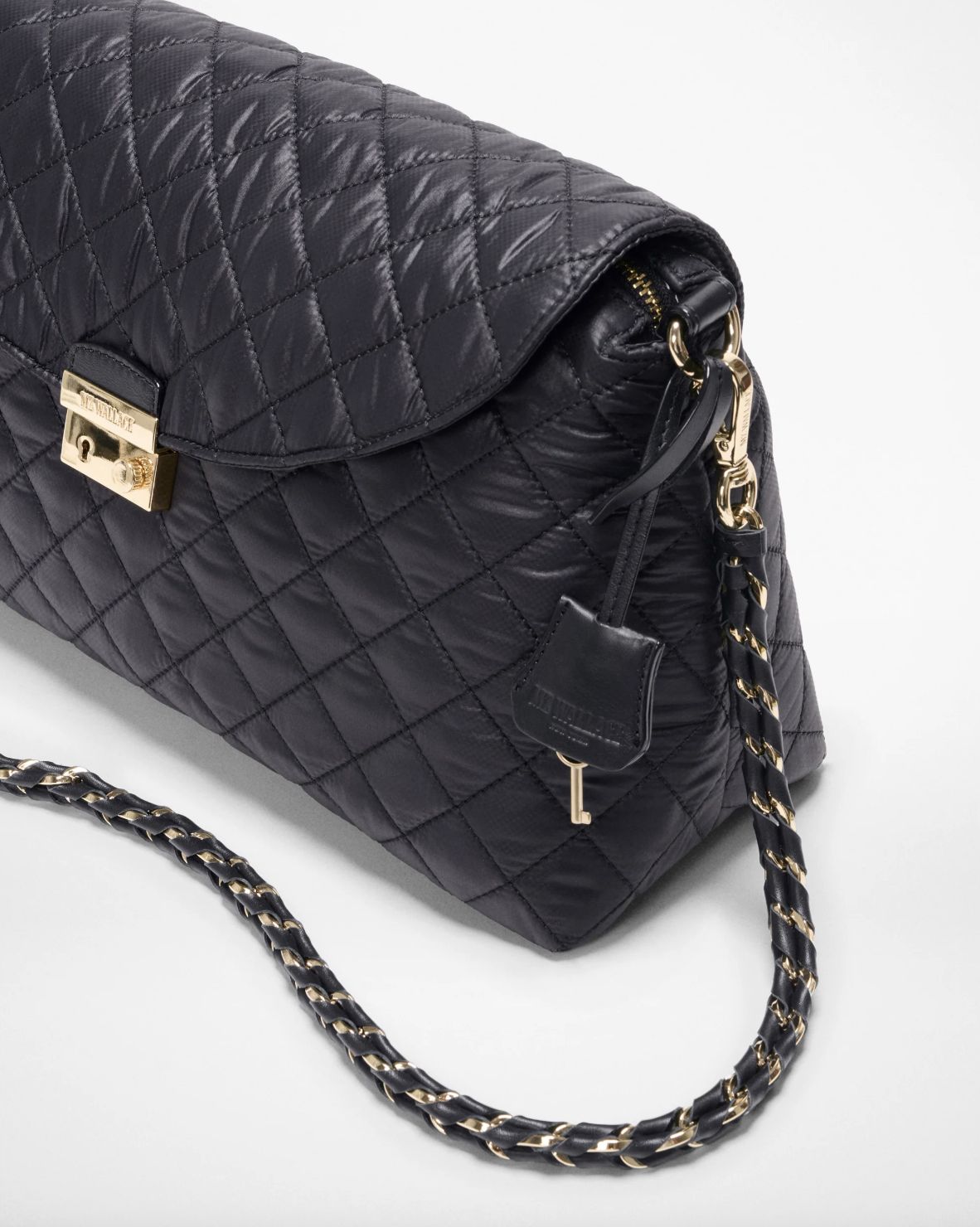 MZ Wallace Crosby Lock Shoulder Bag in Black