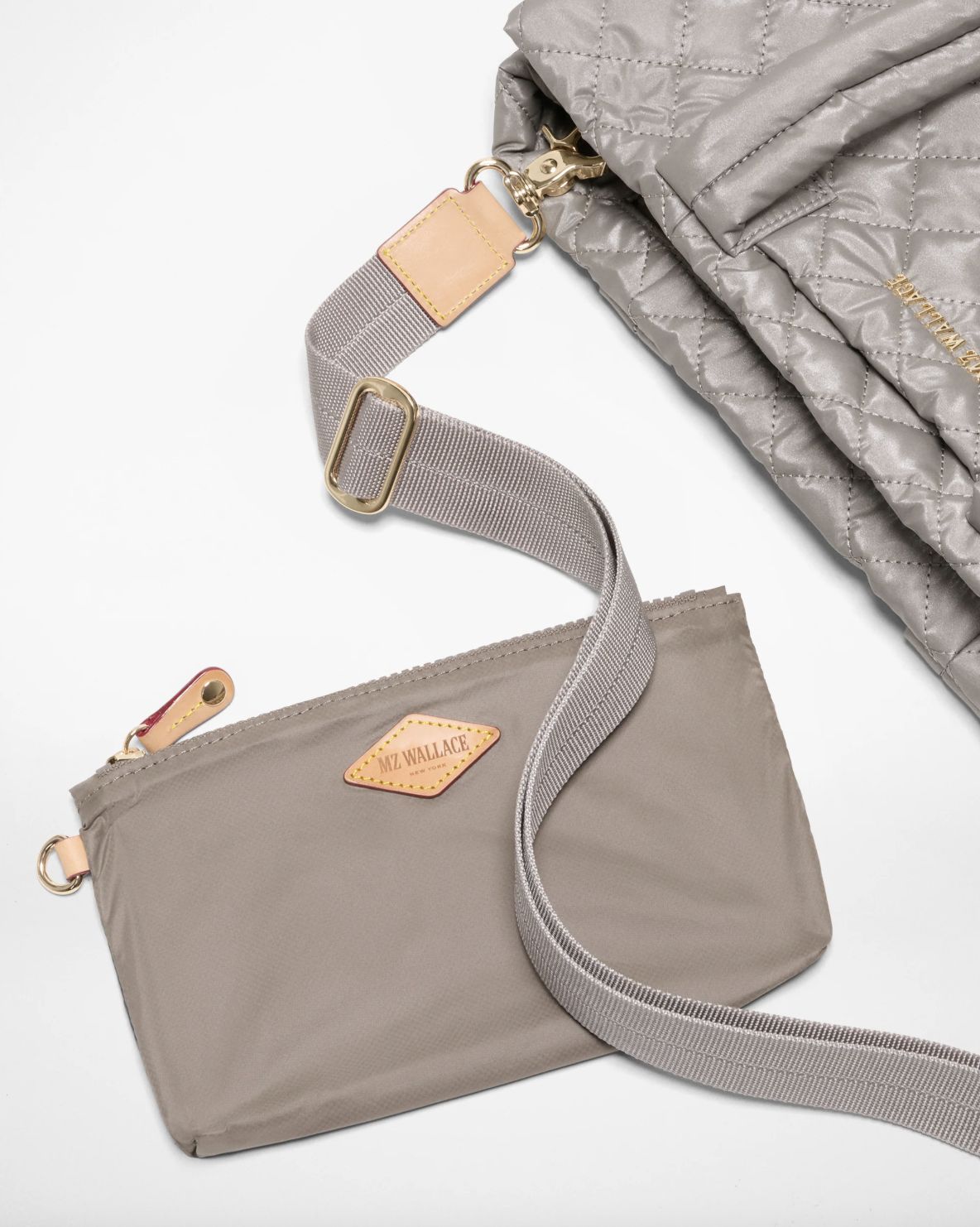 MZ Wallace Medium Metro City Tote in Sable Pearl Metallic