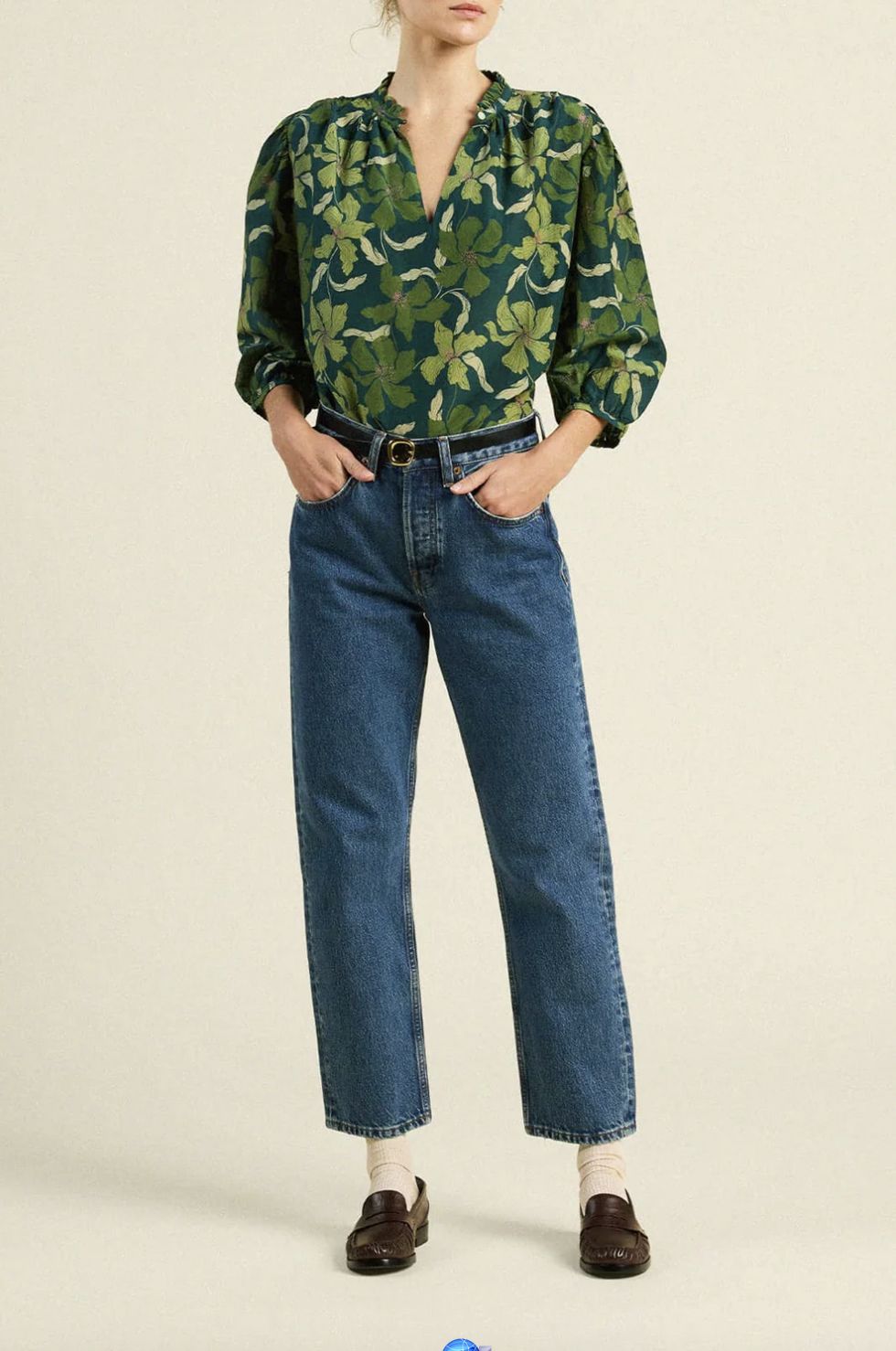 Trovata Orly Blouse - Green Canopy