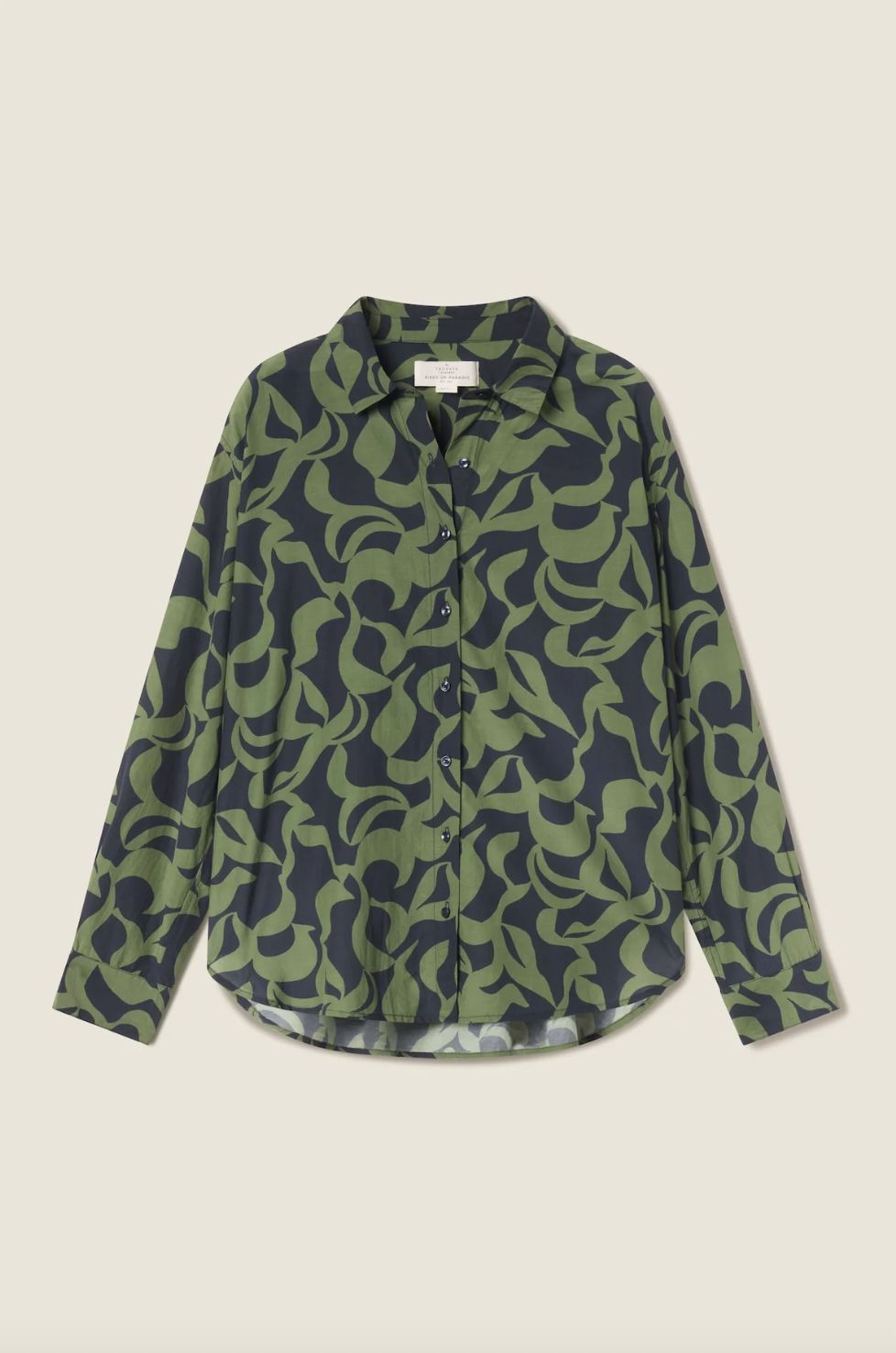 Trovata Emilia Oversized Shirt in Muted Canopy