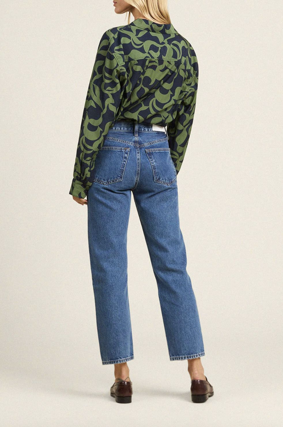 Trovata Emilia Oversized Shirt in Muted Canopy