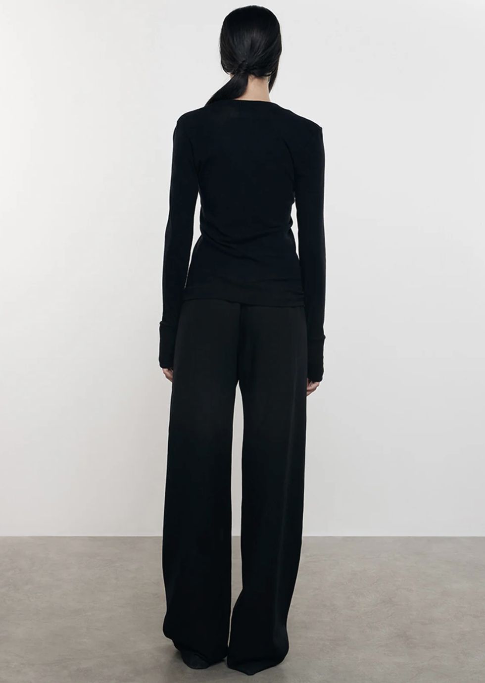 Enza Costa Cashmere Easy Cuff U Neck