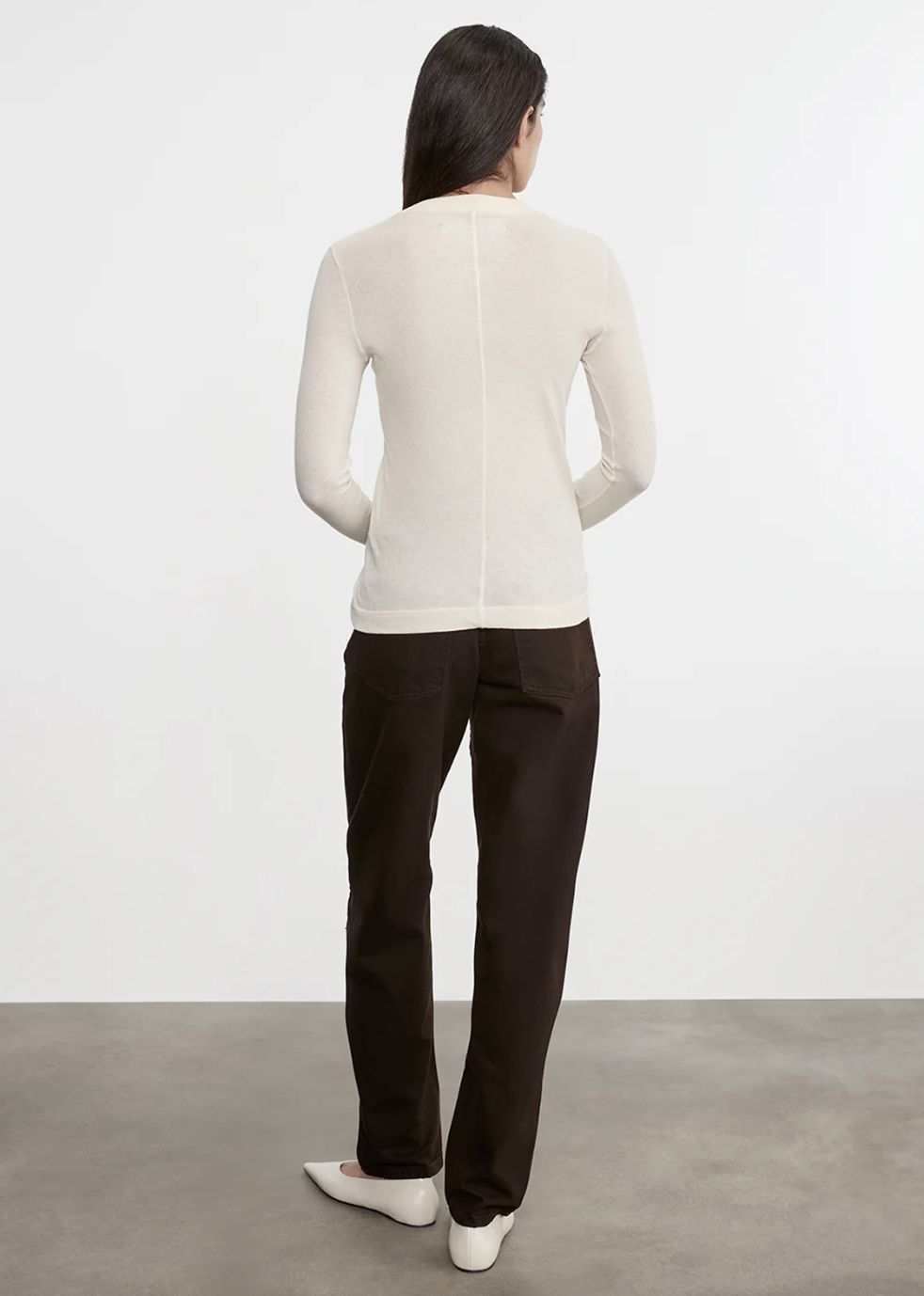 Enza Costa Cashmere Easy Cuff U Neck