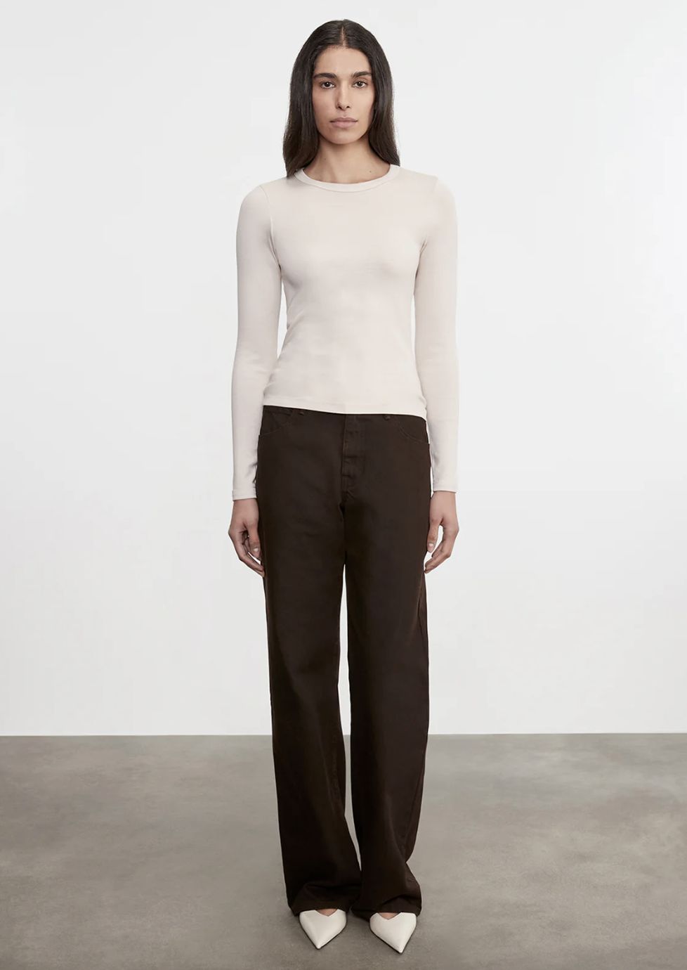 Enza Costa Supima Cotton Long Sleeve Tee