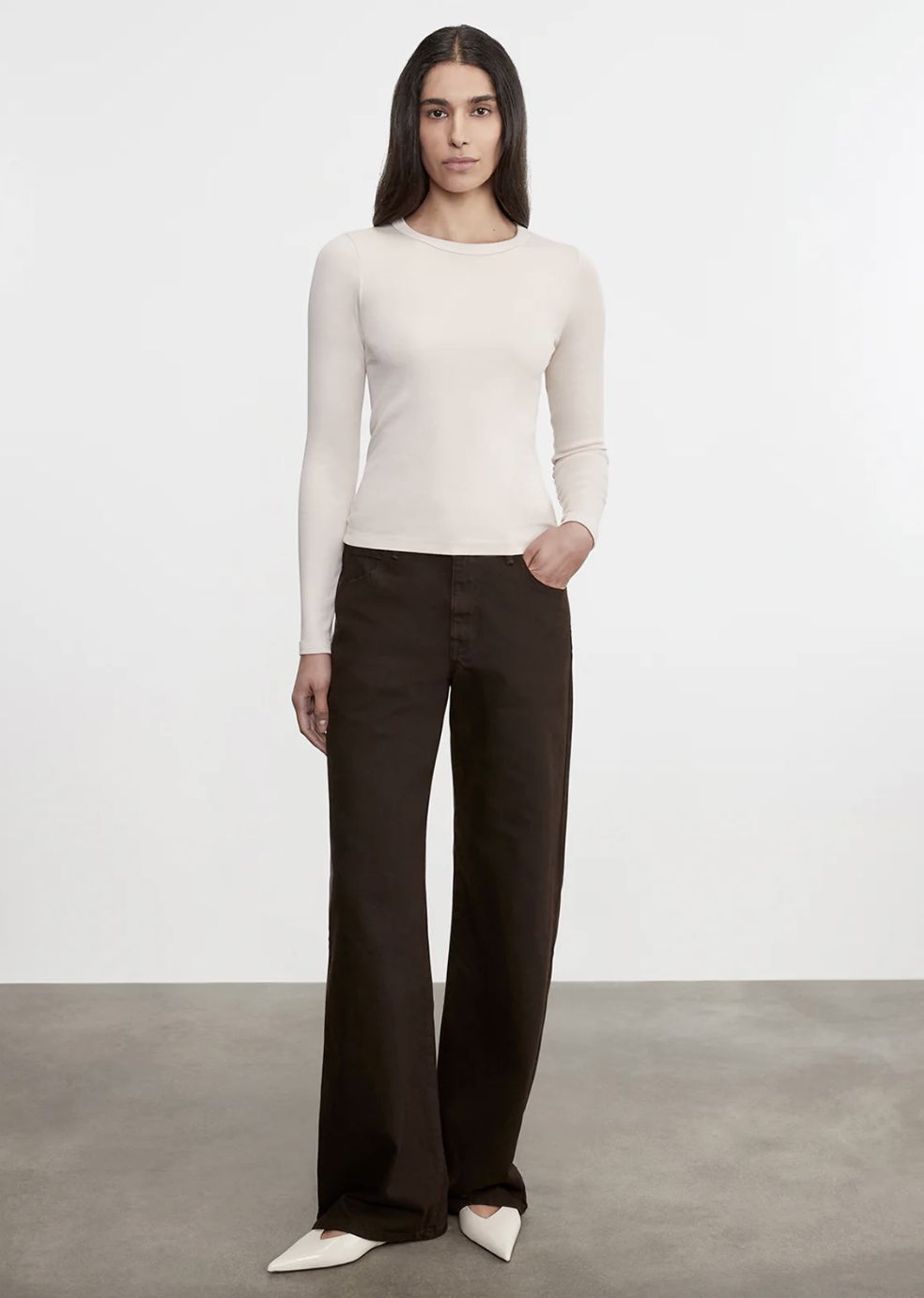 Enza Costa Supima Cotton Long Sleeve Tee