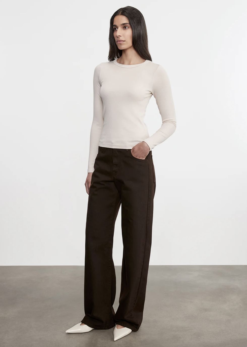 Enza Costa Supima Cotton Long Sleeve Tee