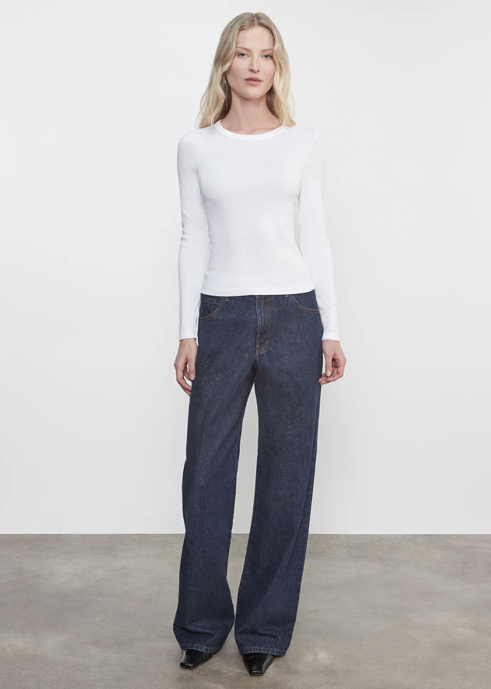 Enza Costa Supima Cotton Long Sleeve Tee