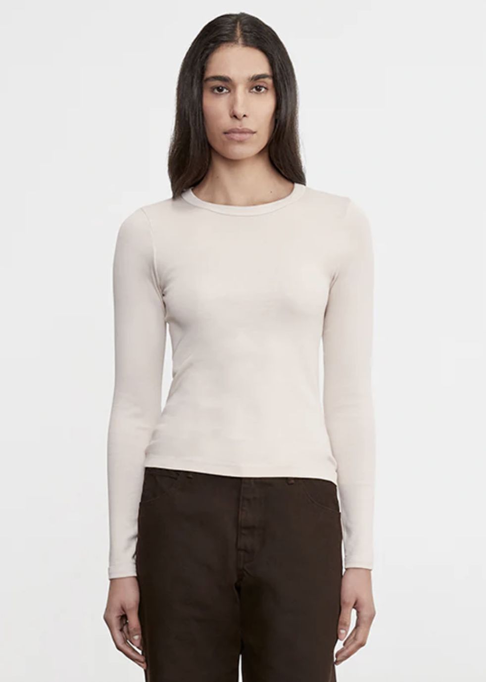 Enza Costa Supima Cotton Long Sleeve Tee