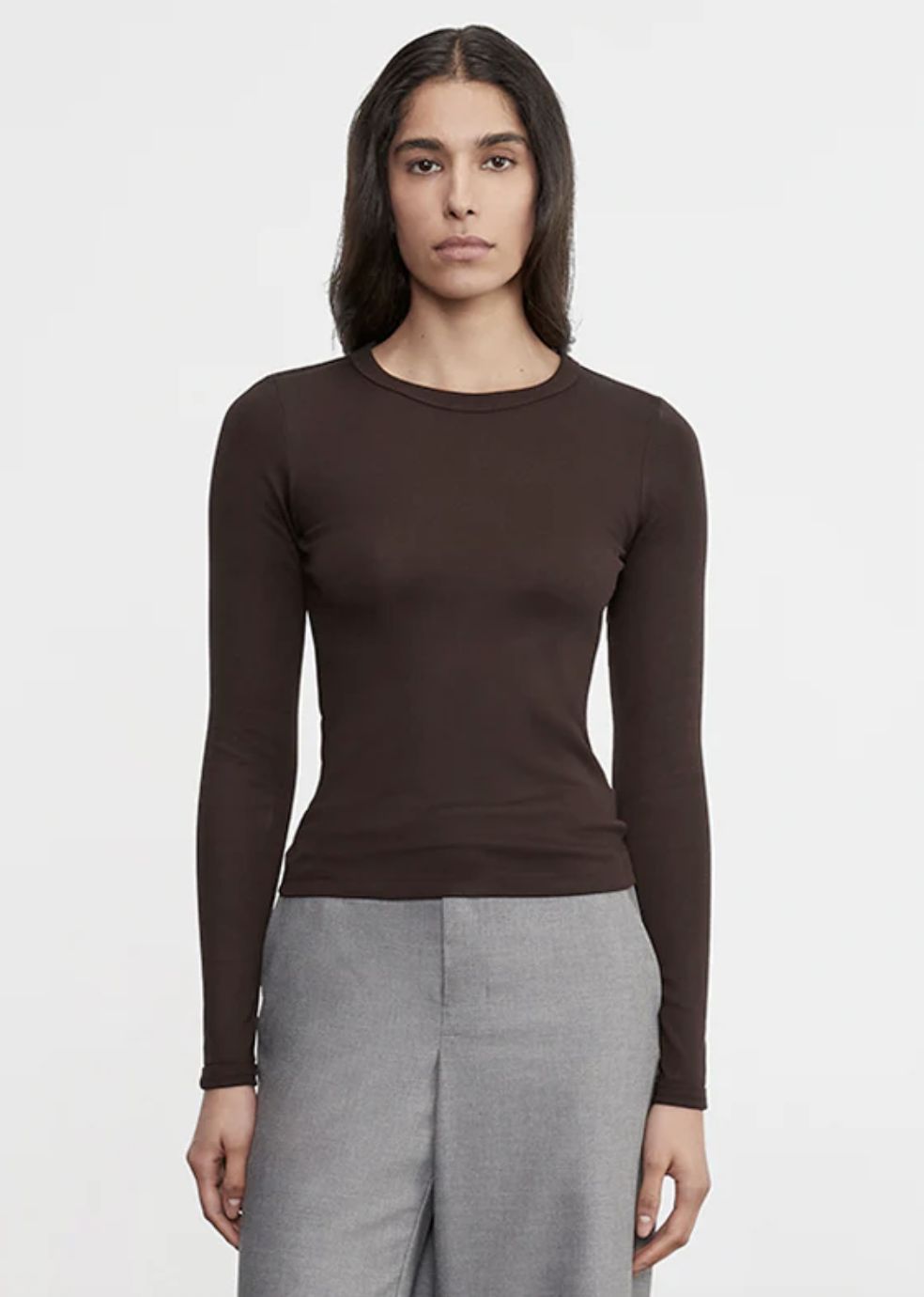 Enza Costa Supima Cotton Long Sleeve Tee