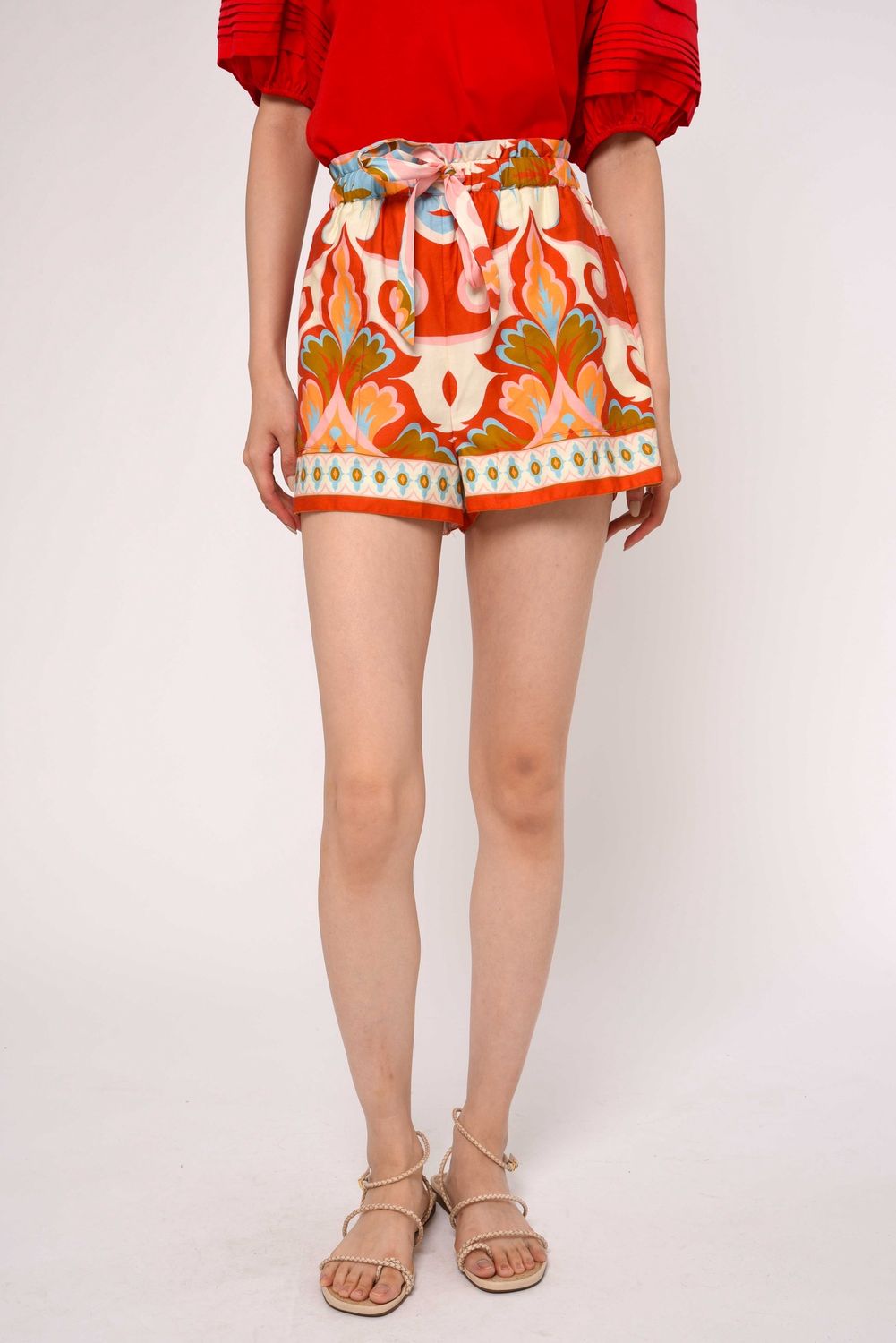 Love the Label Ramona Shorts in Rosetti Print, Color: Rosetti Print, Size: XS