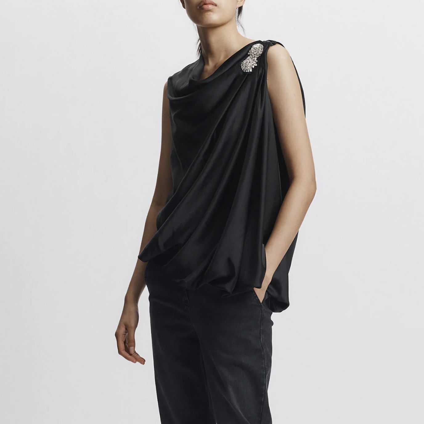 Saint Art Henrik Draped Blouse