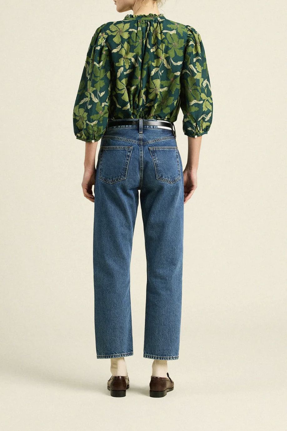 Trovata Orly Blouse in Green Canopy