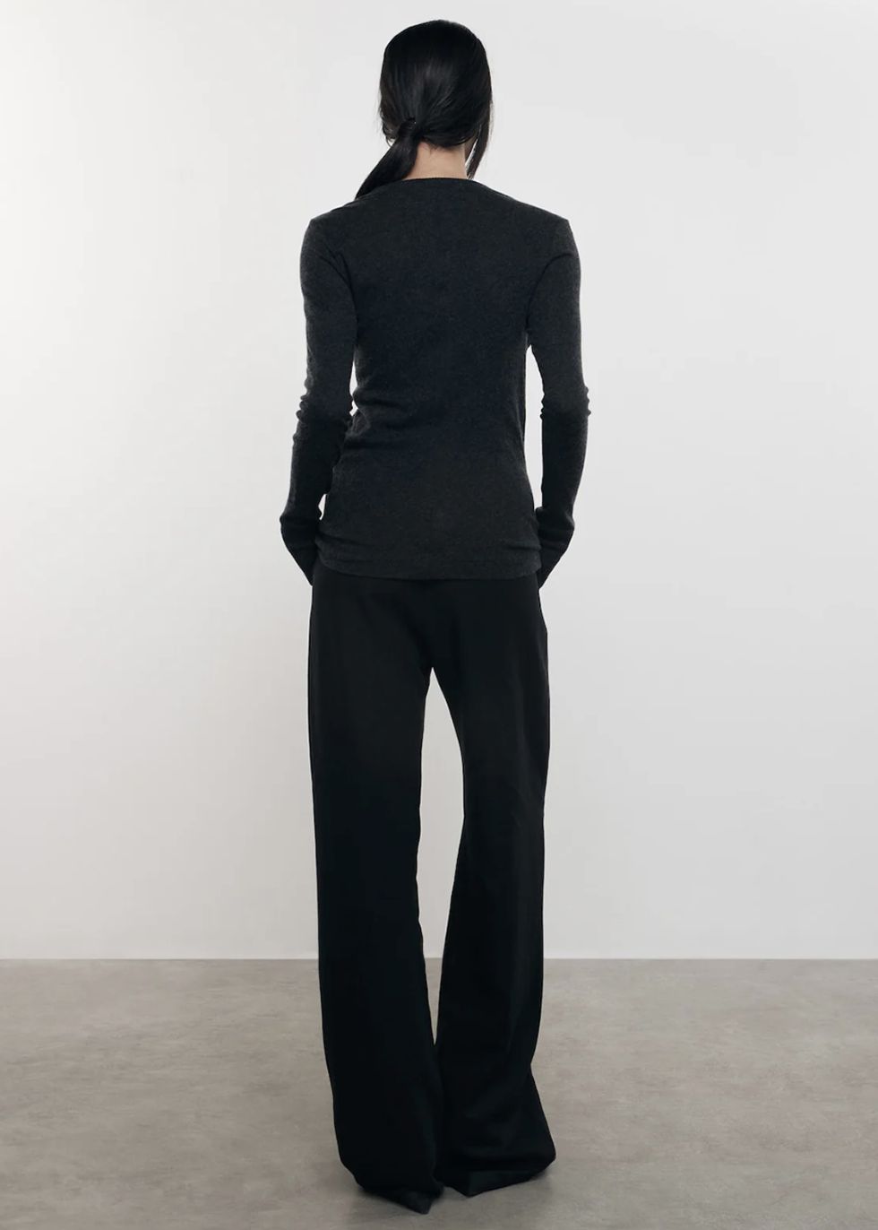 Enza Costa Cashmere Easy Cuff Crew