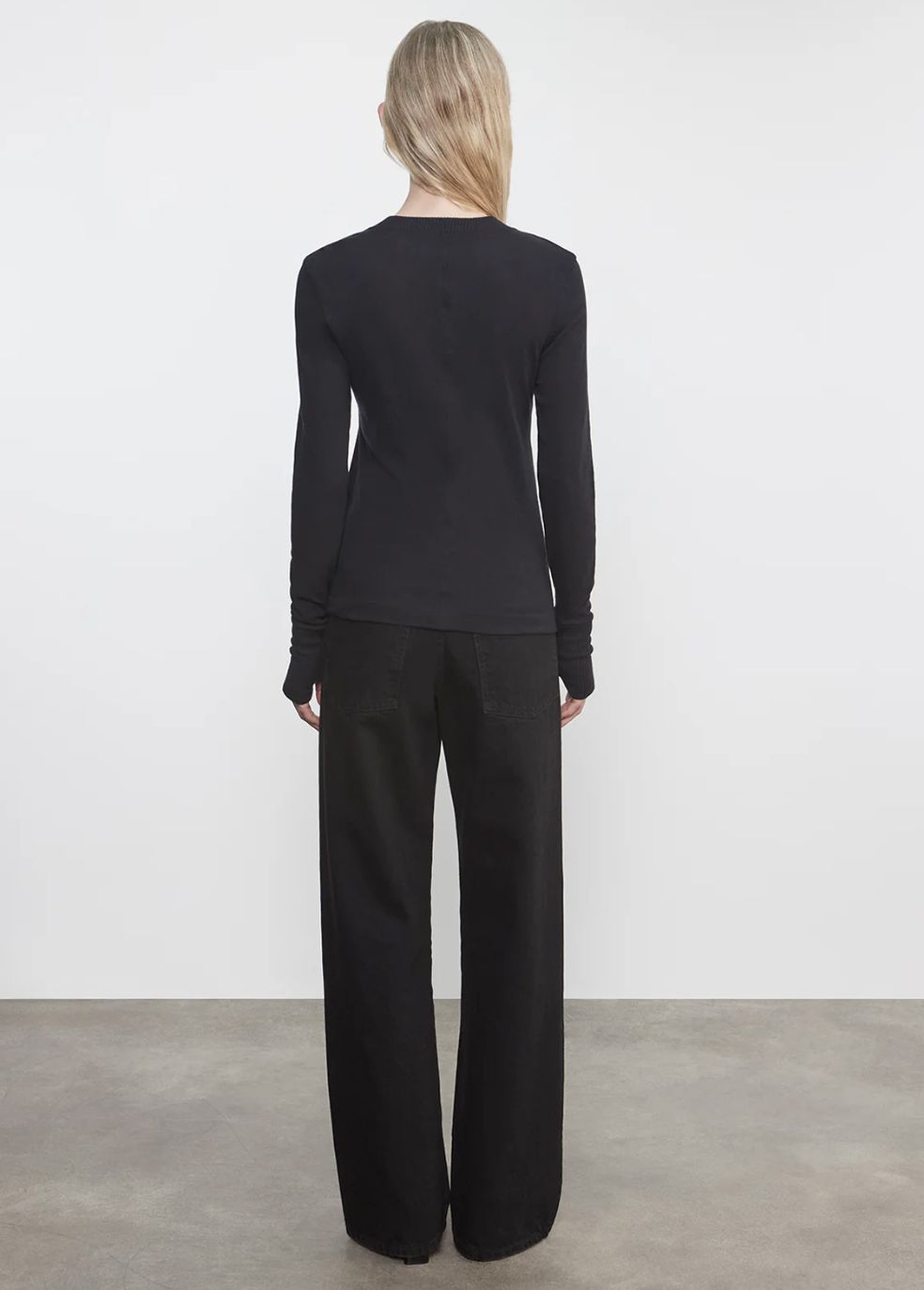 Enza Costa Cashmere Easy Cuff Crew