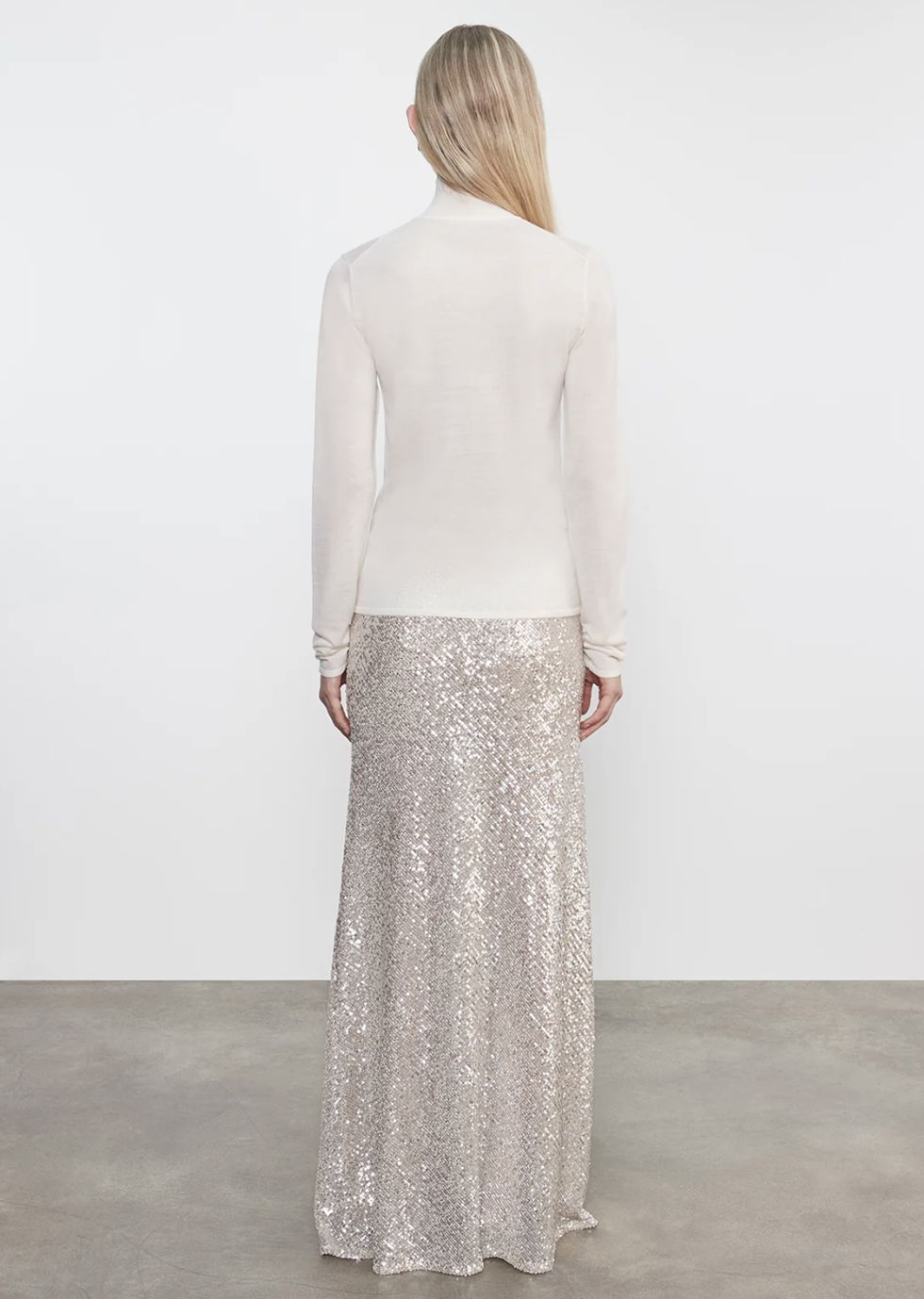 Enza Costa Full Length Sequin Skirt