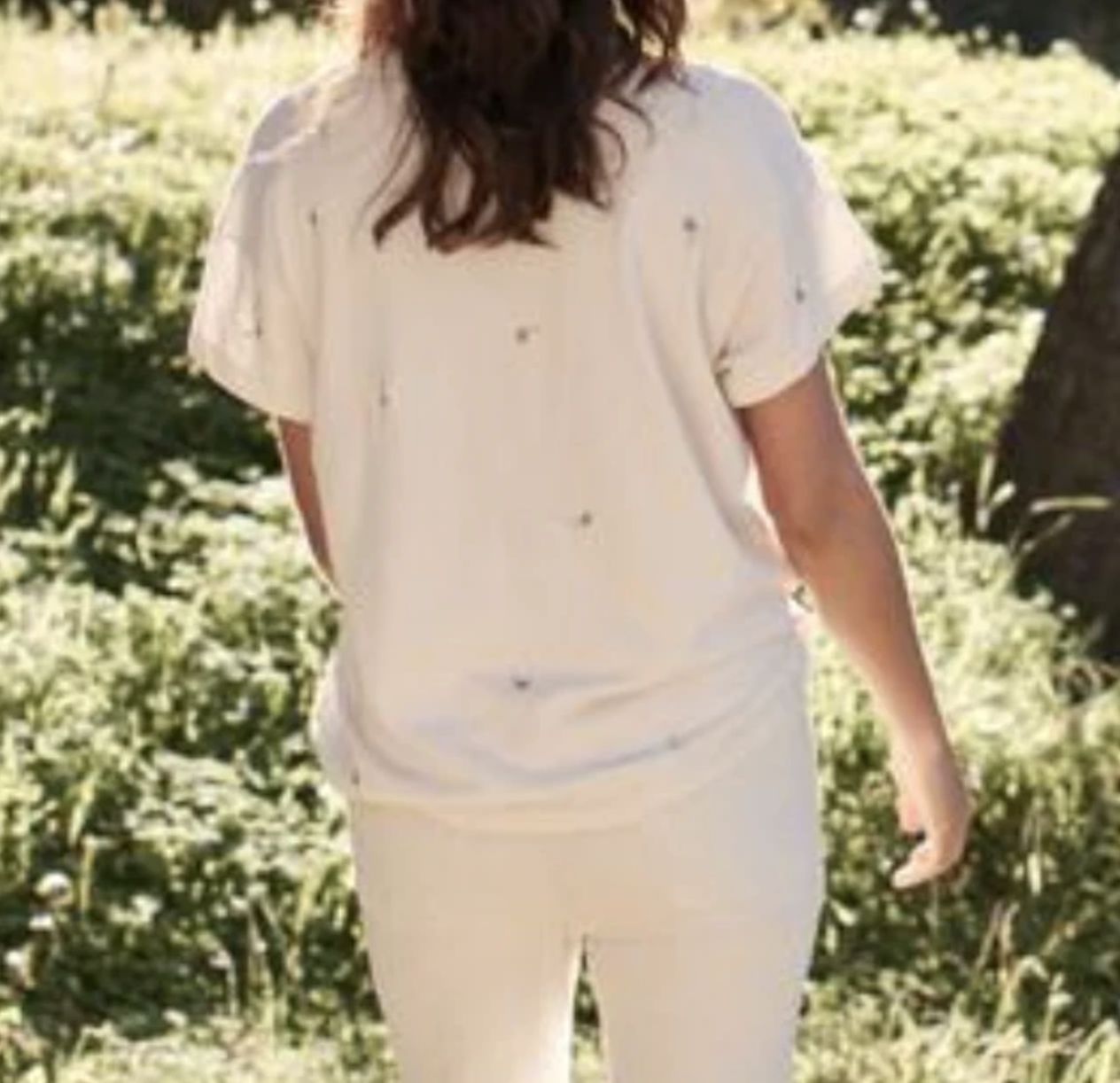 The Great Boxy Crew With Embroidered Roses