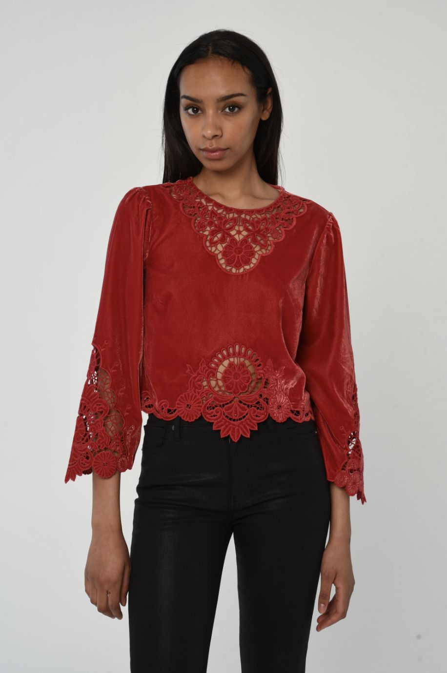 Love The Label Alina Top in American Beauty