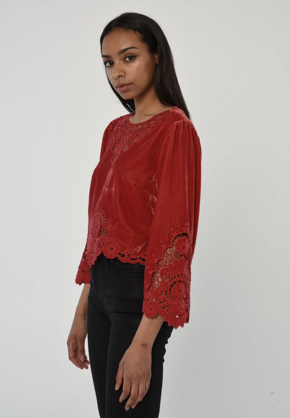 Love The Label Alina Top in American Beauty