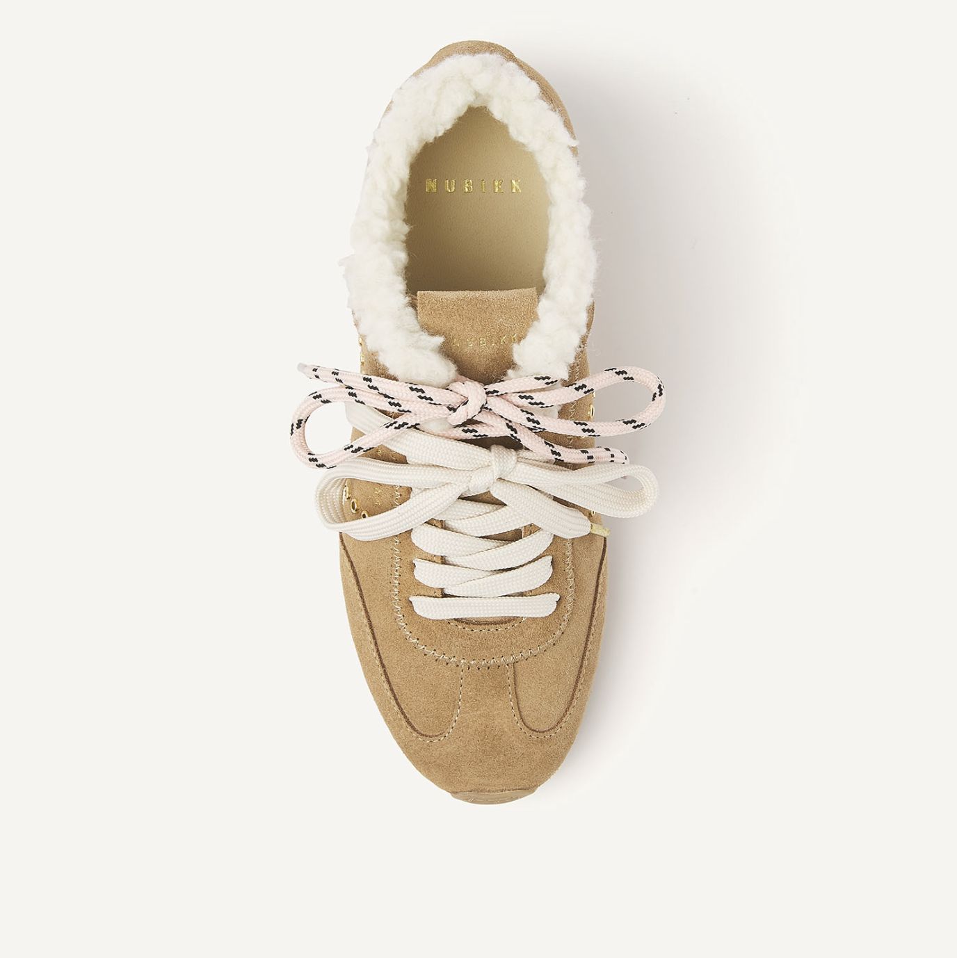 Nubikk Billy Lou Oak Suede Sneaker with Fur Lining