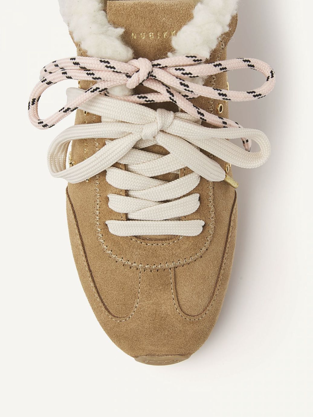 Nubikk Billy Lou Oak Suede Sneaker with Fur Lining