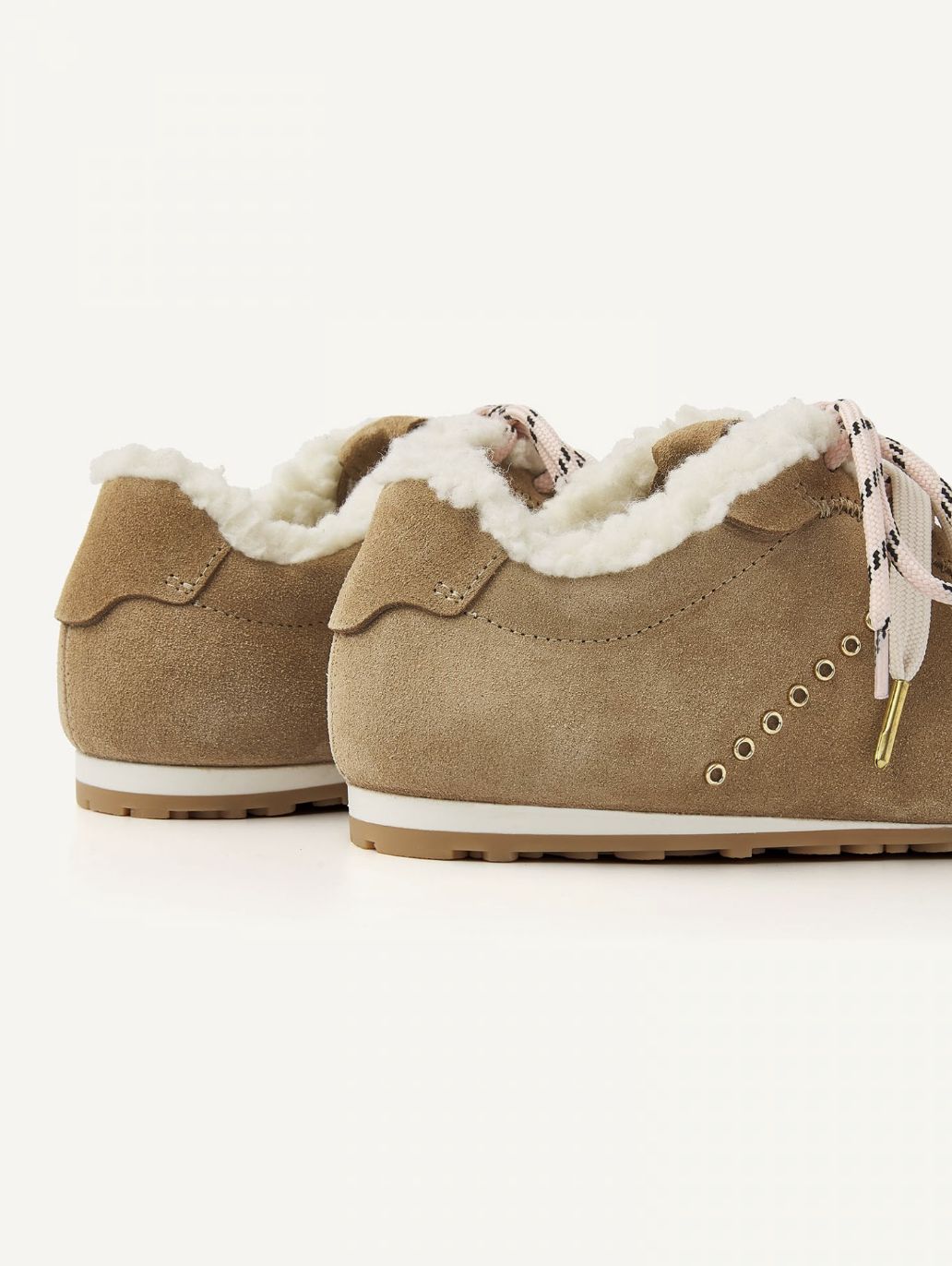 Nubikk Billy Lou Oak Suede Sneaker with Fur Lining