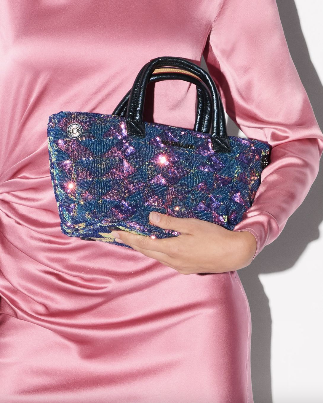 MZ Wallace Aurora Sequin Mini City Tote