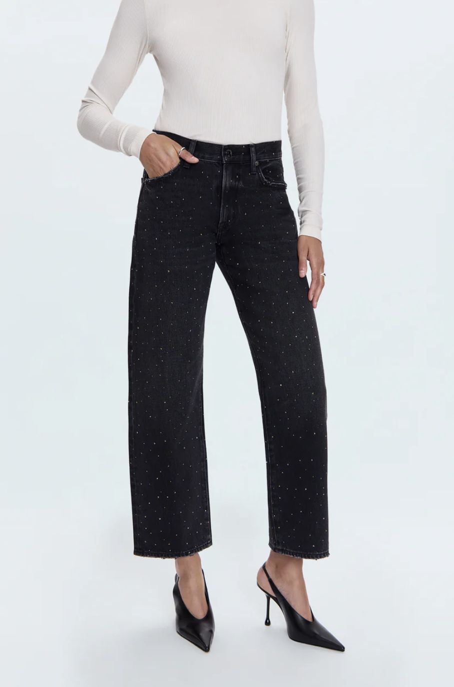 Pistola Lexi Jean in Silver Screen, Color: Silver Screen, Size: 24