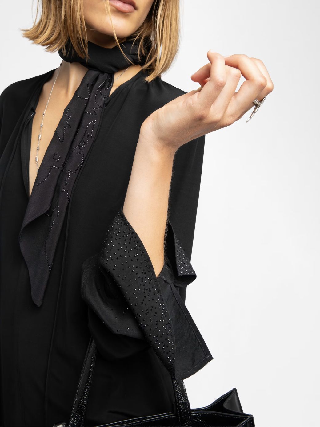 Zadig &amp; Voltaire Turi Soft Strass Blouse