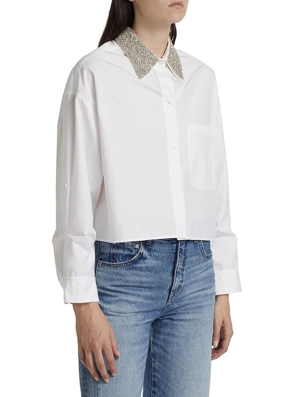 TWP Next Ex Shirt with Crystal Collar