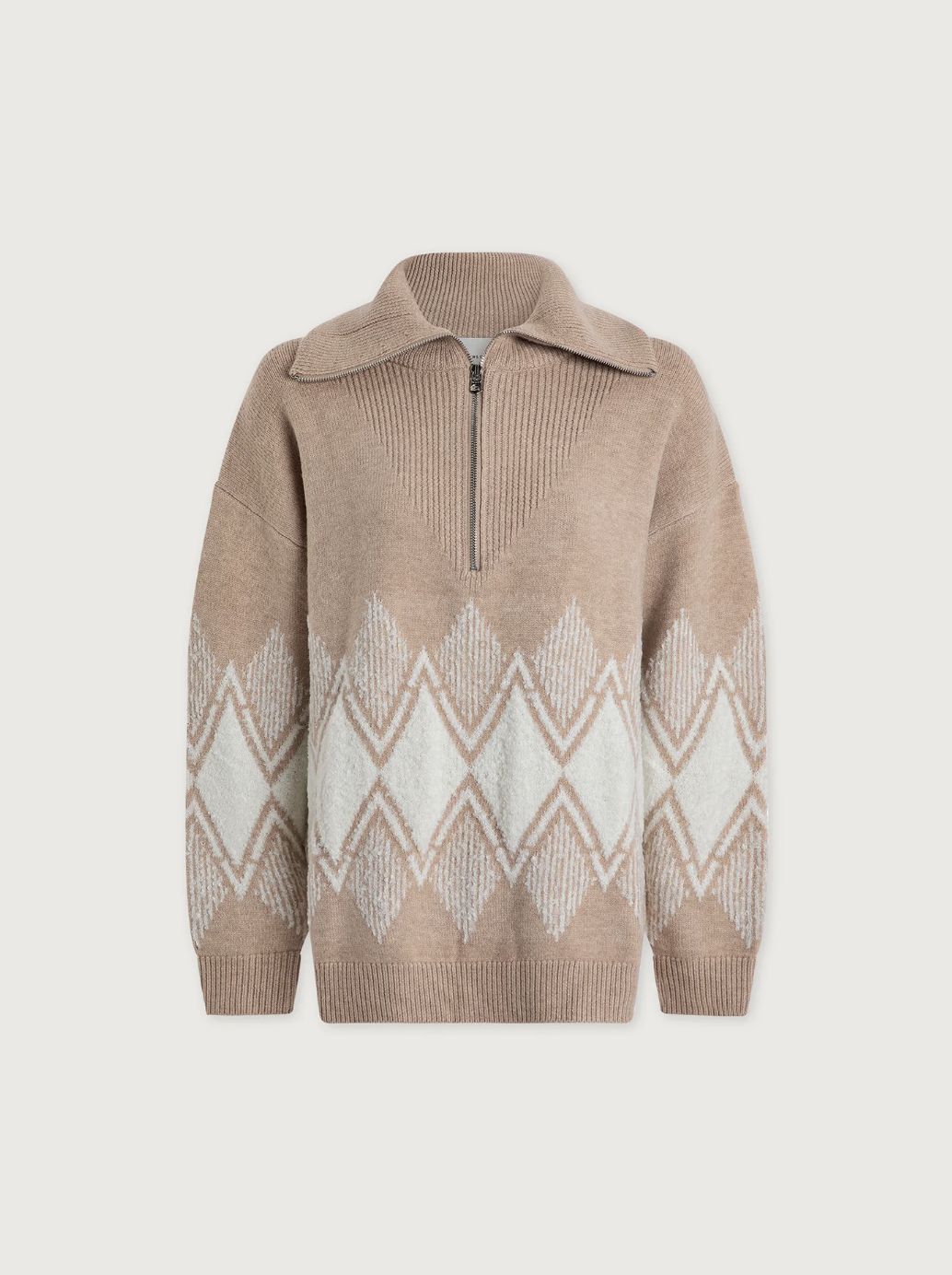 Varley Betty Jacquard Half Zip Knit