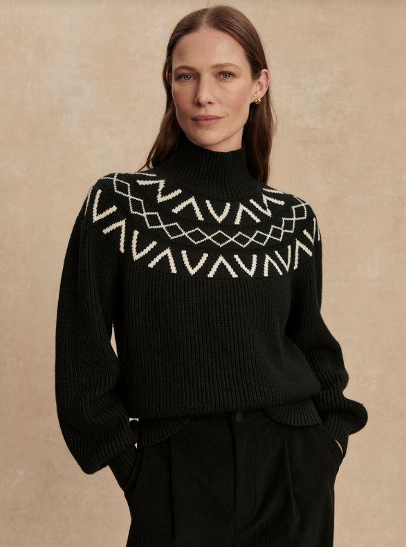 Varley Marcie Fairisle Yolk Sweater