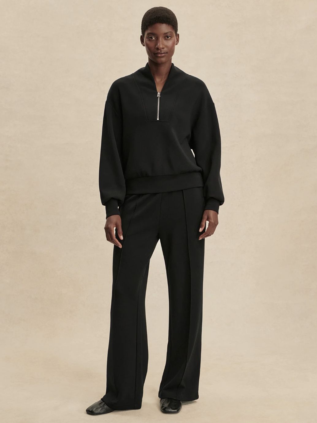 Varley Davidson Sweatshirt in Black