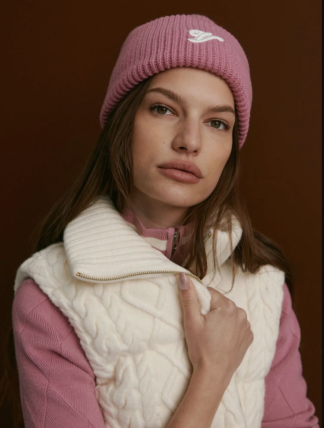 Varley Irina Cable Knit Vest