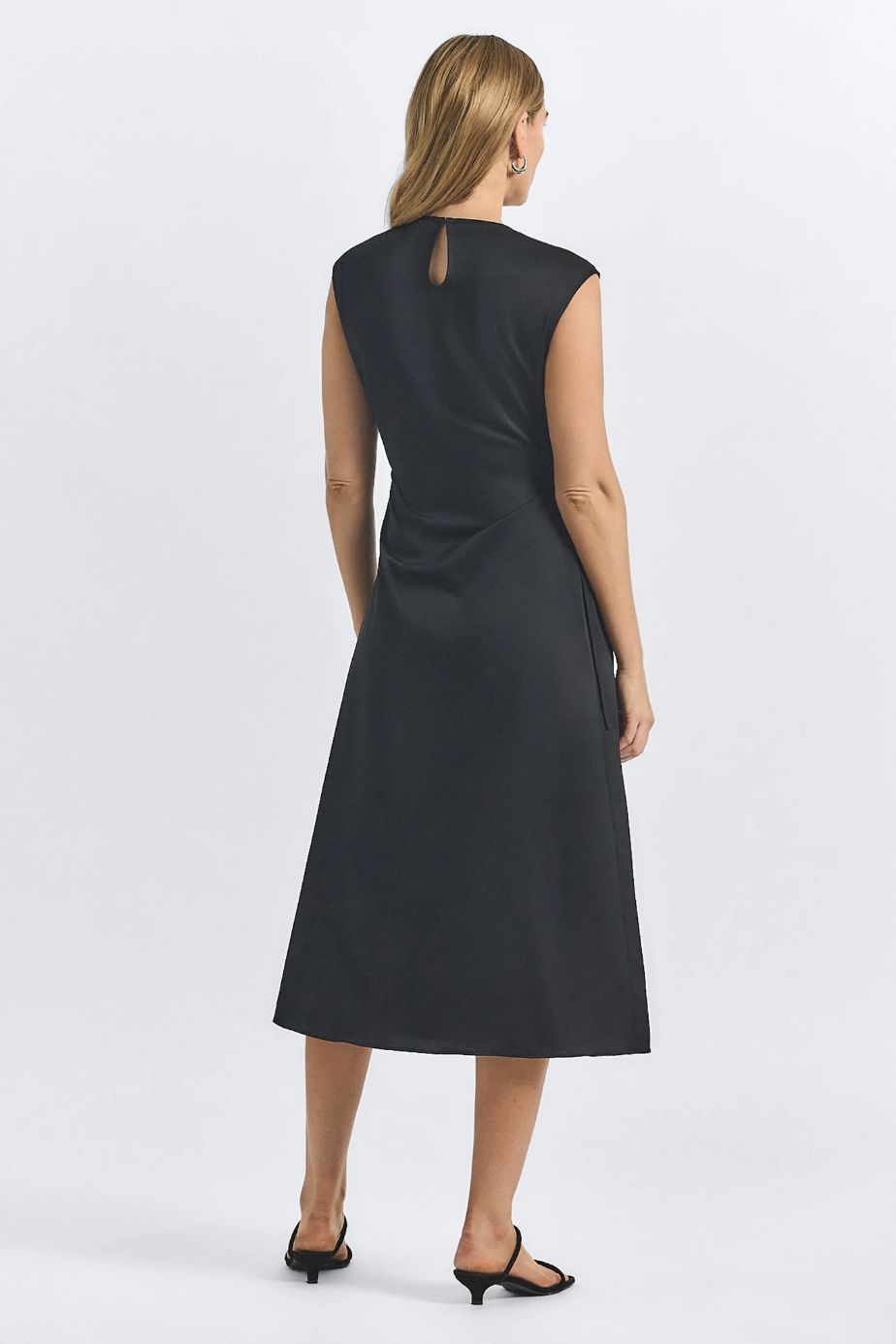 Derek Lam Adelita Lattice Crepe Satin Dress