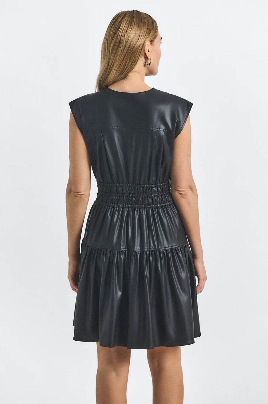 Derek Lam Tora Dress in Faux Leather