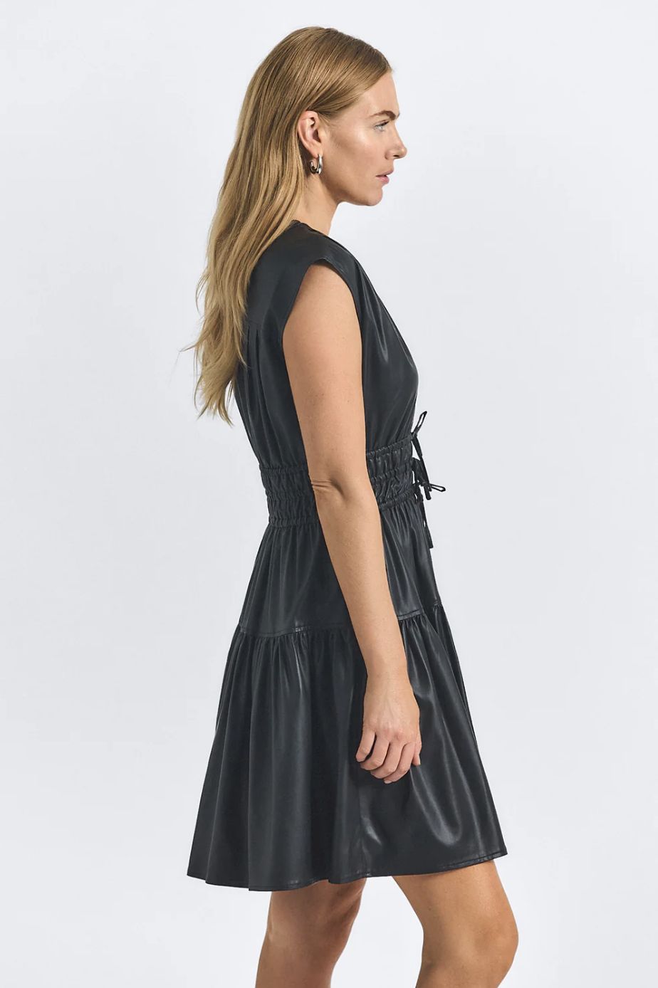 Derek Lam Tora Dress in Faux Leather