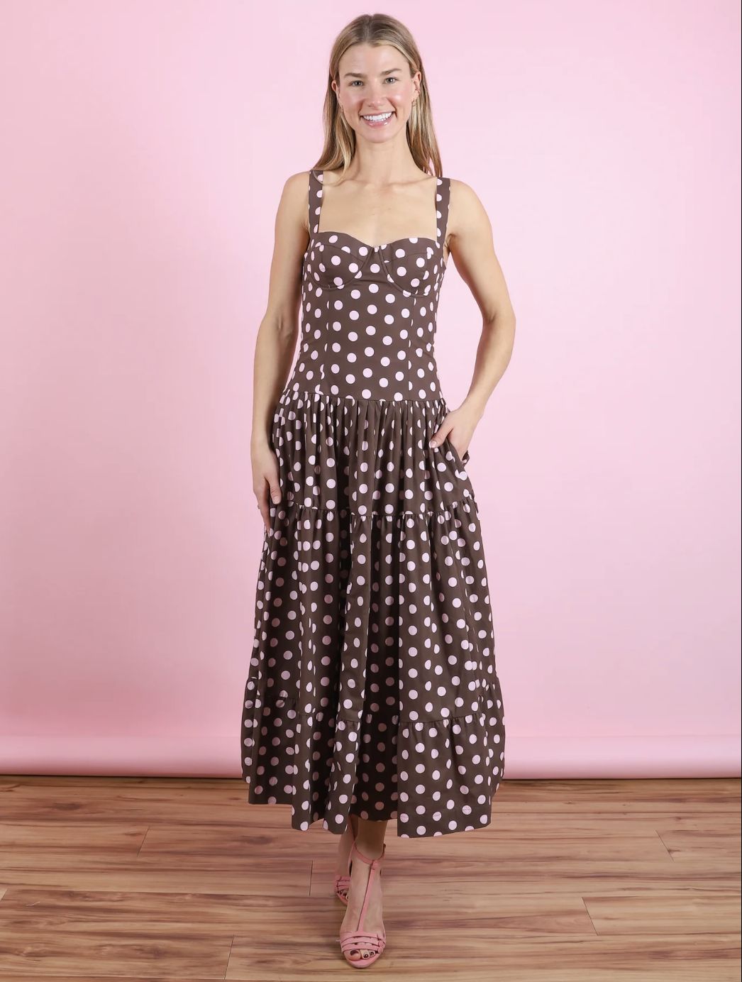 Cara Cara Santiago Midi Dress in Joelle Dot