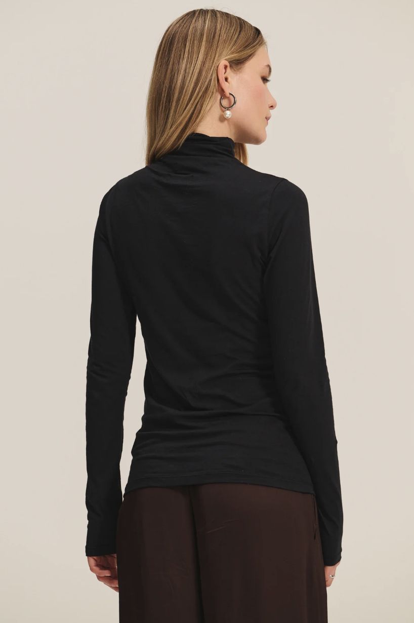 Velvet Talisia Fitted Mock Neck Top