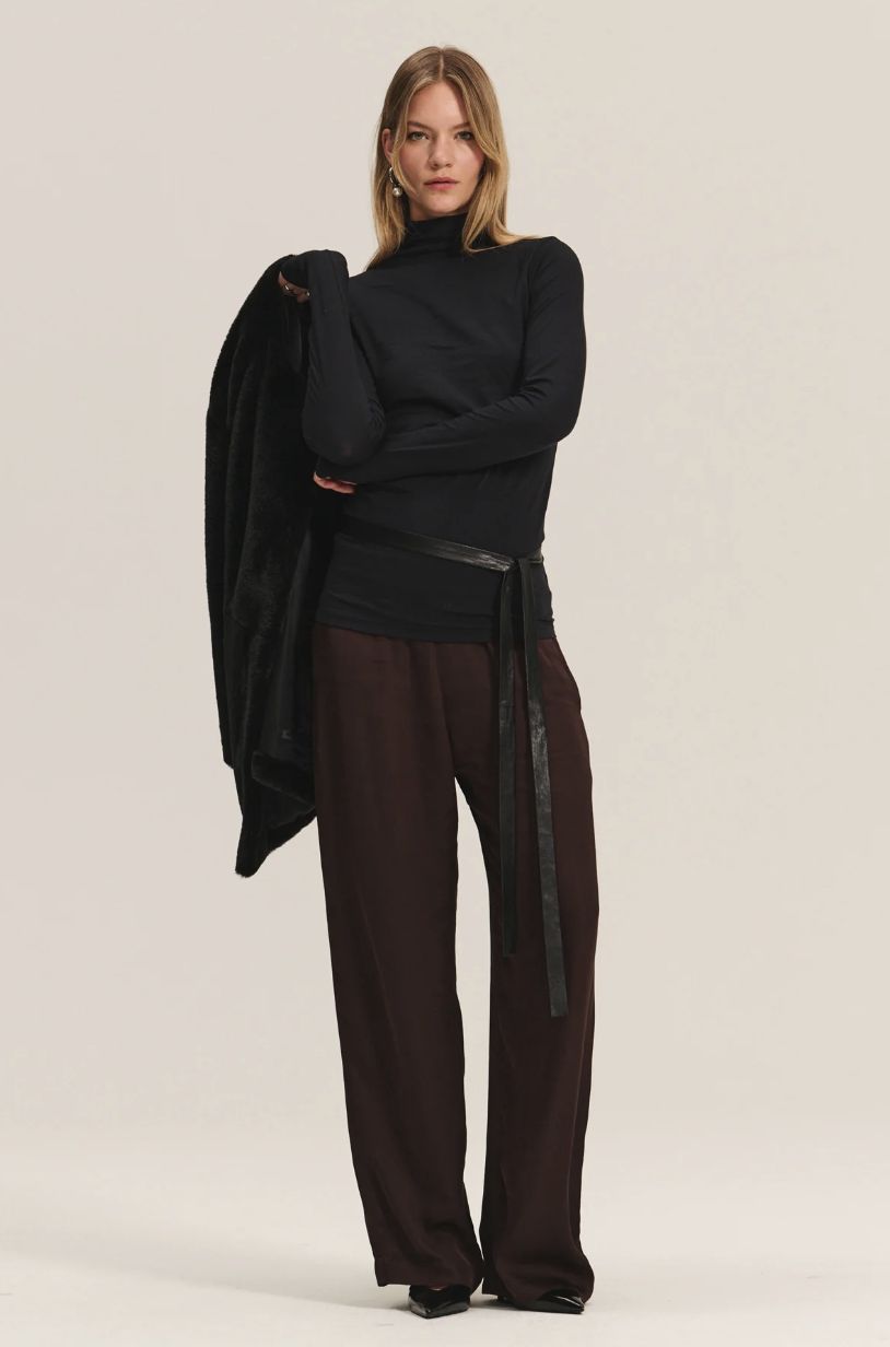 Velvet Talisia Fitted Mock Neck Top