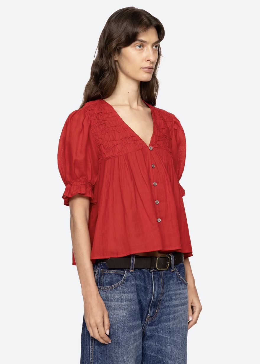 Sea-NY Imogen Short Sleeve Top