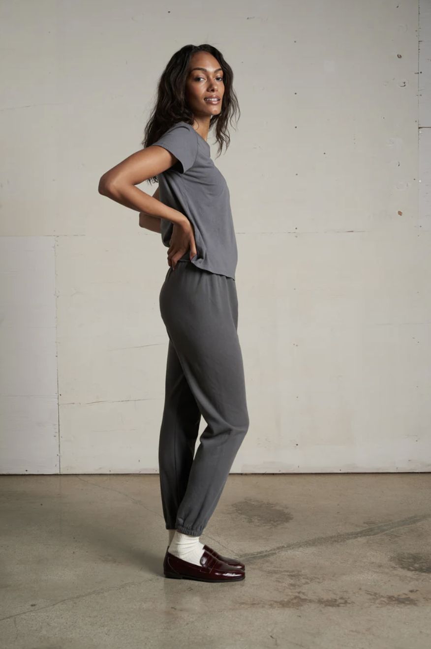 Perfect White Tee Harley Tee in Charcoal