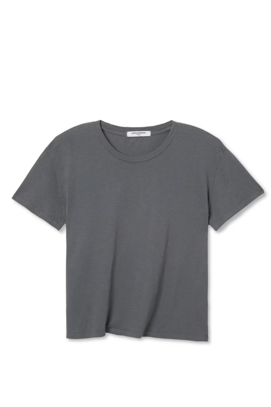 Perfect White Tee Harley Tee in Charcoal