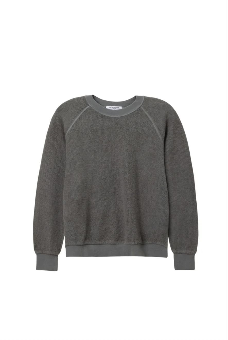 Perfect White Tee Ziggy Sweatshirt in Charcoal