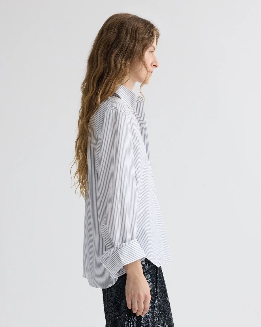 TWP Next Morning in White/Midnight Stripe