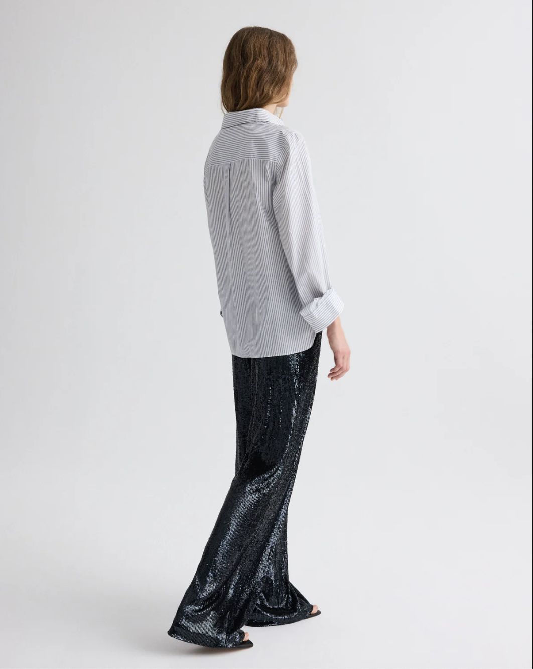 TWP Next Morning in White/Midnight Stripe