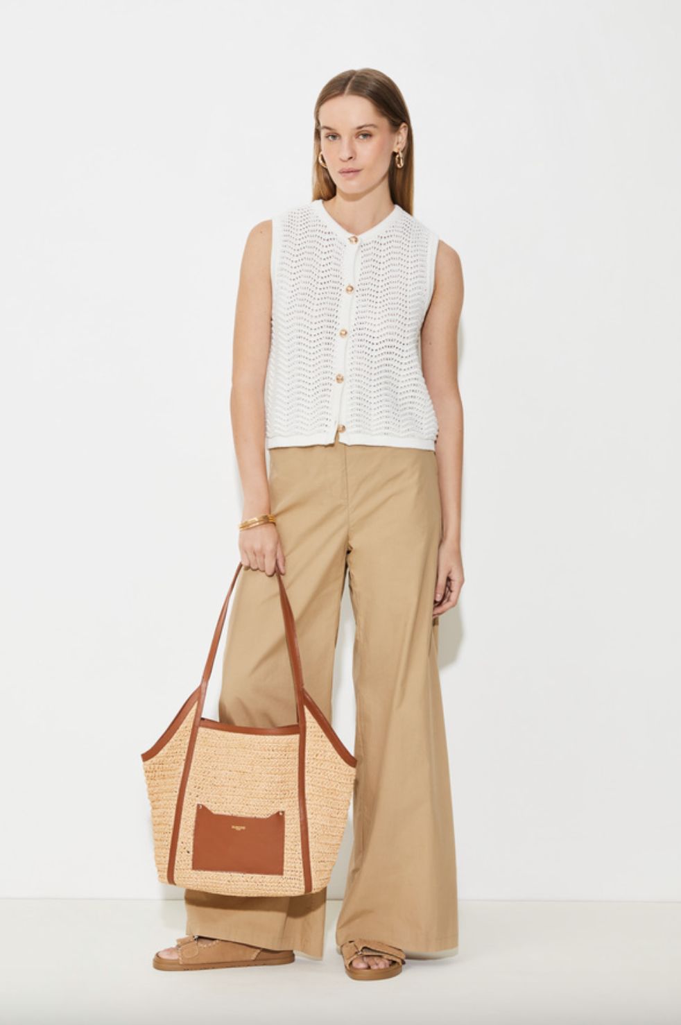 Suncoo Gemi Sleeveless Cardigan