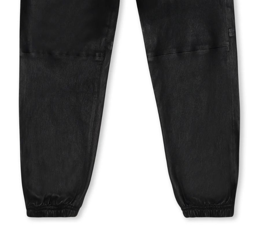 SPRWMN Leather Drawstring Jogger