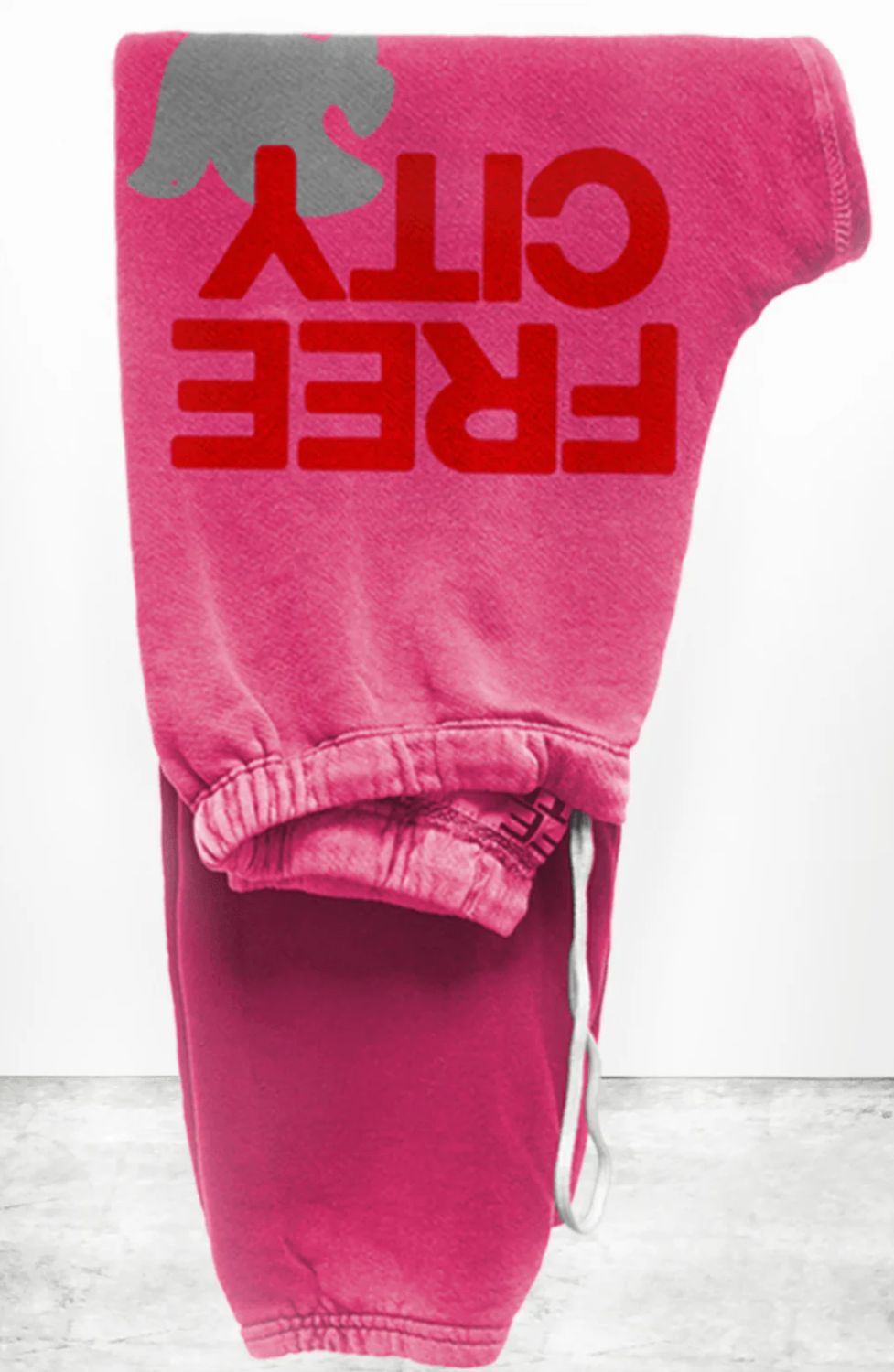 Free City Large Logo Sweatpant, Color: Pinklips, Size: XS
